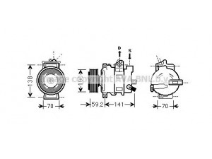 AVA QUALITY COOLING AIK329 kompresorius, oro kondicionierius 
 Oro kondicionavimas -> Kompresorius/dalys
8K0260805E, 8K0260805L