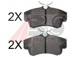 A.B.S. 38841 OE stabdžių trinkelių rinkinys, diskinis stabdys 
 Techninės priežiūros dalys -> Papildomas remontas
05083853AA, 05086364AA, 5017843AA