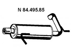 EBERSPÄCHER 84.495.85 galinis duslintuvas 
 Išmetimo sistema -> Duslintuvas
1 053 088, 1 508 609