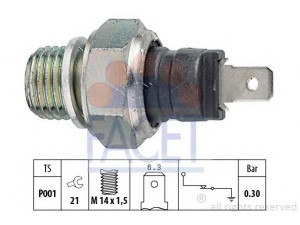 FACET 7.0000 alyvos slėgio jungiklis 
 Variklis -> Variklio elektra
60593847, 60805536, 60807764, 4133922