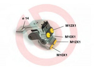 BREMBO R 85 004 stabdymo jėgos reguliatorius 
 Stabdžių sistema -> Stabdymo jėgos reguliatorius
021753004A, SE021753004A, 141132