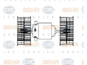 HELLA 8EW 009 160-641 vidaus pūtiklis 
 Šildymas / vėdinimas -> Orpūtė/dalys
81 61930 0055, 001 830 03 08, A 001 830 03 08