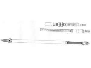 KAWE CT02139 trosas, stovėjimo stabdys 
 Stabdžių sistema -> Valdymo svirtys/trosai
4745G5, 96121653