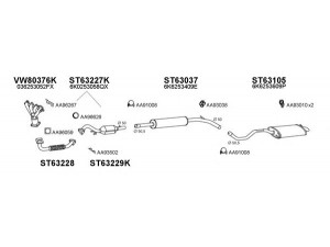 VENEPORTE 630075 išmetimo sistema 
 Išmetimo sistema -> Išmetimo sistema, visa