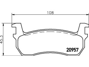 HELLA PAGID 8DB 355 006-071 stabdžių trinkelių rinkinys, diskinis stabdys 
 Techninės priežiūros dalys -> Papildomas remontas
4106001B25, 4106004B25, 4106004B26