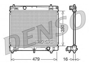DENSO DRM50008 radiatorius, variklio aušinimas 
 Aušinimo sistema -> Radiatorius/alyvos aušintuvas -> Radiatorius/dalys
164000M060, 1640021270