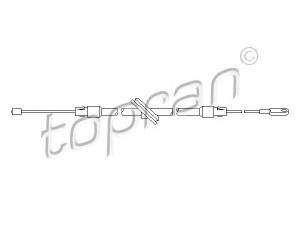 TOPRAN 401 659 trosas, darbinis stabdys 
 Stabdžių sistema -> Valdymo svirtys/trosai
163 420 02 85