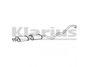 KLARIUS 270606 vidurinis duslintuvas 
 Išmetimo sistema -> Duslintuvas
20300BM700, 20300BN810, 20300BM700