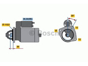 BOSCH 0 001 363 130 starteris
504116555