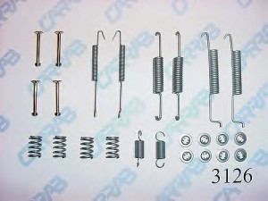 CARRAB BRAKE PARTS 3126 priedų komplektas, stabdžių trinkelės 
 Stabdžių sistema -> Būgninis stabdys -> Dalys/priedai
1H0698545, 609068000, 6U0698545