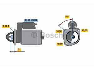 BOSCH 0 001 368 061 starteris