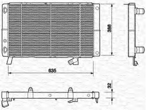 MAGNETI MARELLI 350213603000 radiatorius, variklio aušinimas 
 Aušinimo sistema -> Radiatorius/alyvos aušintuvas -> Radiatorius/dalys
1300V0, 130547, 130931