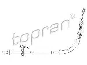 TOPRAN 501 723 trosas, stovėjimo stabdys 
 Stabdžių sistema -> Valdymo svirtys/trosai
3440 6 769 954, 6 769 954
