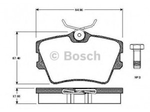 BOSCH 0 986 TB2 289 stabdžių trinkelių rinkinys, diskinis stabdys
701 698 451, 701 698 451 C, 7D0 698 451