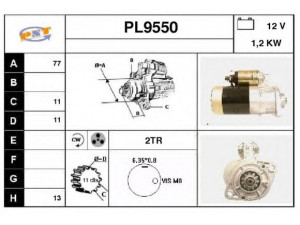 SNRA PL9550 starteris
M2T58581, M115518
