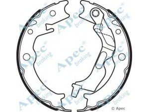 APEC braking SHU730 stabdžių trinkelė 
 Stabdžių sistema -> Būgninis stabdys -> Stabdžių įdėklas/ trinkelė
96496764, 96496764