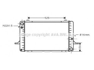 AVA QUALITY COOLING FDA2050 radiatorius, variklio aušinimas