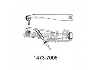 ASHUKI 1473-7006 vikšro valdymo svirtis 
 Ašies montavimas/vairavimo mechanizmas/ratai -> Valdymo svirtis/pasukamosios svirties sujungimas -> Vairo trauklės (valdymo svirtis, išilginis balansyras, diago
39-16 050 0011/MEYLE, 48068-87504