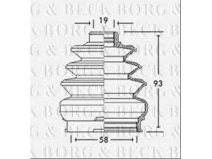 BORG & BECK BCB2767 gofruotoji membrana, kardaninis velenas 
 Ratų pavara -> Gofruotoji membrana