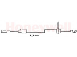 BENDIX 432904B trosas, stovėjimo stabdys 
 Stabdžių sistema -> Valdymo svirtys/trosai
2024200185, 2024202285, 2024202785