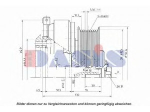AKS DASIS 851226N magnetinė sankaba, oro kondicionieriaus kompresorius