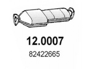 ASSO 12.0007 katalizatoriaus keitiklis 
 Išmetimo sistema -> Katalizatoriaus keitiklis
82422665, 82454251, 82422665, 82454251