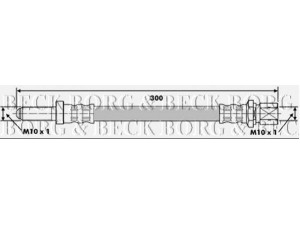 BORG & BECK BBH6140 stabdžių žarnelė 
 Stabdžių sistema -> Stabdžių žarnelės
6098253, 6102786, 81AB2282DB