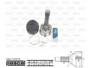 PASCAL G15033PC jungčių komplektas, kardaninis velenas 
 Ratų pavara -> Sujungimai/komplektas
MB160654, MB526270, MB526271, MB526272