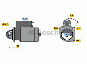 BOSCH 0 986 023 180 starteris 
 Elektros įranga -> Starterio sistema -> Starteris
3601369, 4348654, F8RU 11000 AA