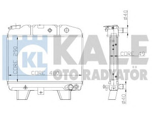 KALE OTO RADYATÖR 117500 radiatorius, variklio aušinimas 
 Aušinimo sistema -> Radiatorius/alyvos aušintuvas -> Radiatorius/dalys
1300-B0, 1300.B0, 1300B0