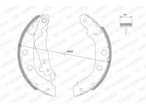 WEEN 152-2050 stabdžių trinkelių komplektas 
 Techninės priežiūros dalys -> Papildomas remontas
440603J325, 7701205517, 7701207556