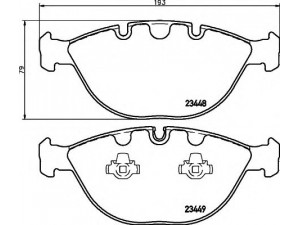 HELLA 8DB 355 009-921 stabdžių trinkelių rinkinys, diskinis stabdys 
 Techninės priežiūros dalys -> Papildomas remontas
34112180420, 34116756350, 34116761282