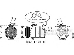 VAN WEZEL 3700K138 kompresorius, oro kondicionierius 
 Oro kondicionavimas -> Kompresorius/dalys
1854092, 1854092-90559855, 1854102