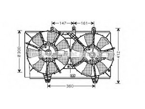 AVA QUALITY COOLING CR7510 ventiliatorius, radiatoriaus 
 Aušinimo sistema -> Oro aušinimas