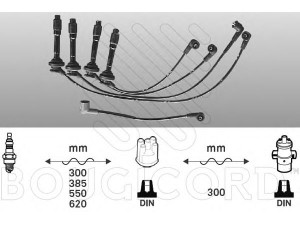 BOUGICORD 6820 uždegimo laido komplektas 
 Kibirkšties / kaitinamasis uždegimas -> Uždegimo laidai/jungtys
2244086J10, 224471J00