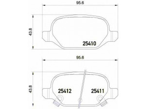 BREMBO P 23 151 stabdžių trinkelių rinkinys, diskinis stabdys 
 Techninės priežiūros dalys -> Papildomas remontas
68088919AA, 68088919AA, 77366388