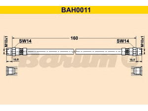 BARUM BAH0011 stabdžių žarnelė 
 Stabdžių sistema -> Stabdžių žarnelės
171 611 775, 171 611 775, 481 611 776