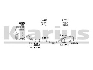 KLARIUS 630820E išmetimo sistema 
 Išmetimo sistema -> Išmetimo sistema, visa