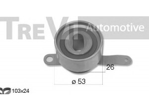 TREVI AUTOMOTIVE KD1482 paskirstymo diržo komplektas 
 Techninės priežiūros dalys -> Papildomas remontas
