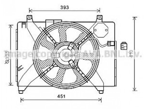 AVA QUALITY COOLING HY7552 ventiliatorius, radiatoriaus 
 Aušinimo sistema -> Oro aušinimas
253801E300