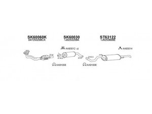 VENEPORTE 600025 išmetimo sistema