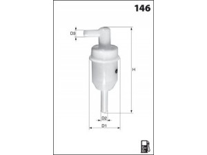 MECAFILTER ELG5216 kuro filtras 
 Techninės priežiūros dalys -> Papildomas remontas
5008879, 0014776301, 0014776301