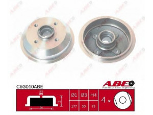 ABE C6G010ABE stabdžių būgnas 
 Stabdžių sistema -> Būgninis stabdys -> Stabdžių būgnas
6 046 462, 6046462