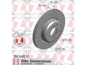 ZIMMERMANN 150.3482.52 stabdžių diskas 
 Dviratė transporto priemonės -> Stabdžių sistema -> Stabdžių diskai / priedai
3411 6 793 123, 3411 6 794 429