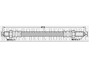 BORG & BECK BBH7024 stabdžių žarnelė 
 Stabdžių sistema -> Stabdžių žarnelės
MNA5680AA