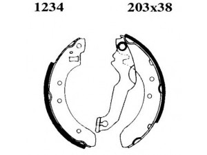 BSF 01234 stabdžių trinkelių komplektas 
 Techninės priežiūros dalys -> Papildomas remontas
1613131, 5015659, 5020408, 5020548