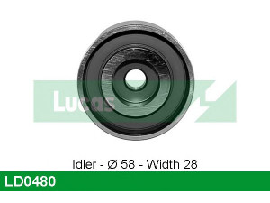 LUCAS ENGINE DRIVE LD0480 įtempiklio skriemulys, paskirstymo diržas