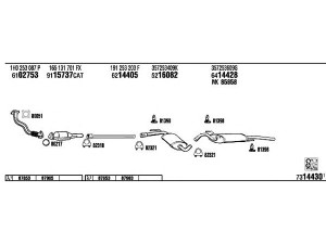 FONOS VW80318 išmetimo sistema 
 Išmetimo sistema -> Išmetimo sistema, visa