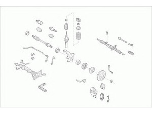 BOGE FORD-ESCOR-FB003 vairavimo mechanizmas; rato pakaba 
 Ašies montavimas/vairavimo mechanizmas/ratai -> Prekių paieška pagal schemą