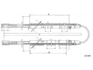 CABOR 10.560 trosas, stovėjimo stabdys
21013508180